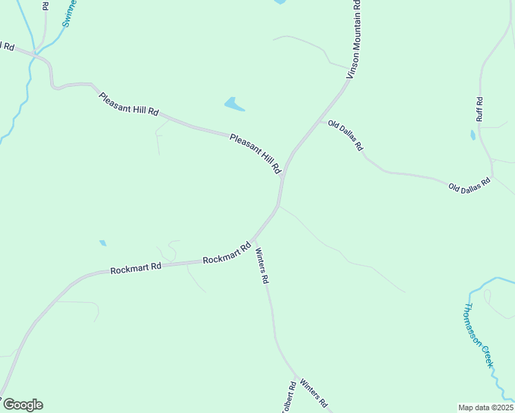 map of restaurants, bars, coffee shops, grocery stores, and more near 3502 Vinson Mountain Road in Rockmart