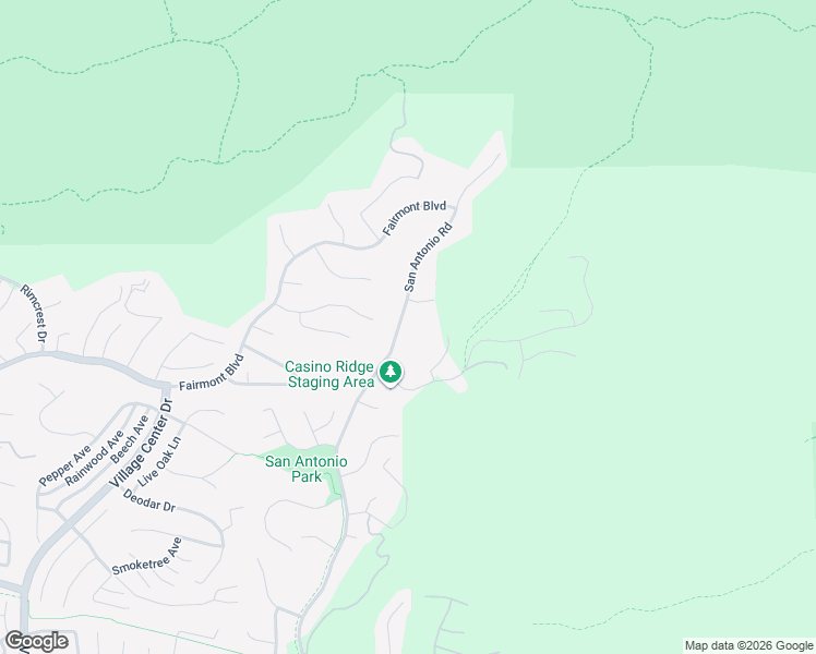 map of restaurants, bars, coffee shops, grocery stores, and more near 3950 San Antonio Road in Yorba Linda