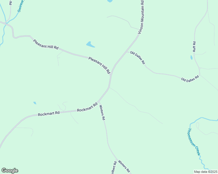 map of restaurants, bars, coffee shops, grocery stores, and more near 3502 Vinson Mountain Road in Rockmart