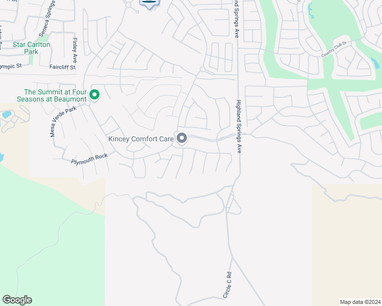 map of restaurants, bars, coffee shops, grocery stores, and more near 445 Everest Peak in Beaumont