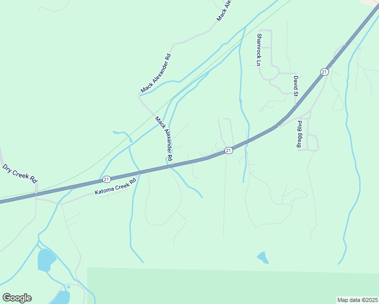 map of restaurants, bars, coffee shops, grocery stores, and more near 10005 Alabama 21 in Piedmont