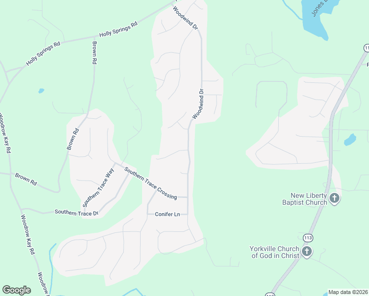 map of restaurants, bars, coffee shops, grocery stores, and more near 840 Woodwind Drive in Rockmart
