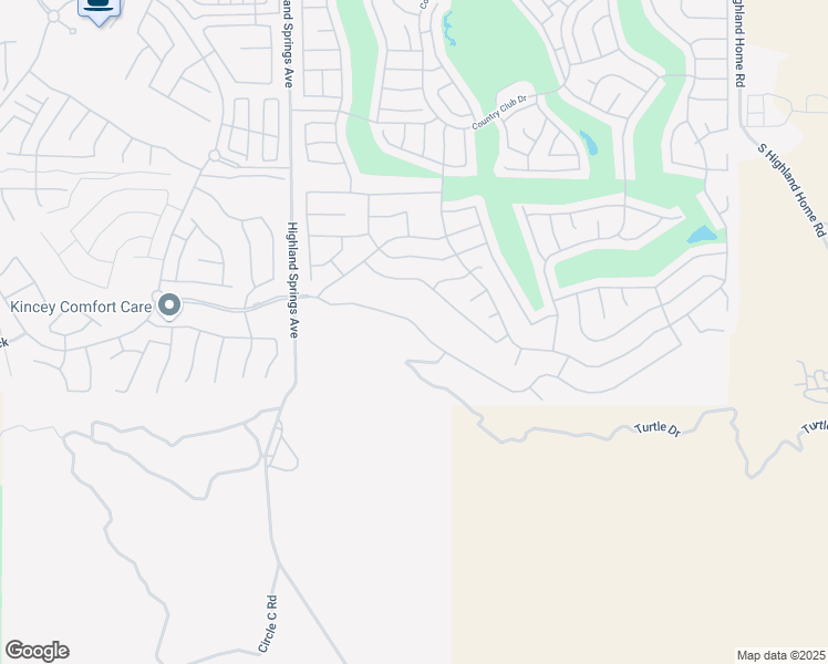 map of restaurants, bars, coffee shops, grocery stores, and more near 5427 Breckenridge Avenue in Banning