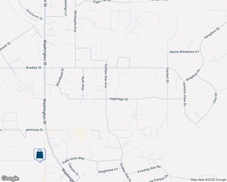 map of restaurants, bars, coffee shops, grocery stores, and more near 7983 Milligan Drive in Riverside