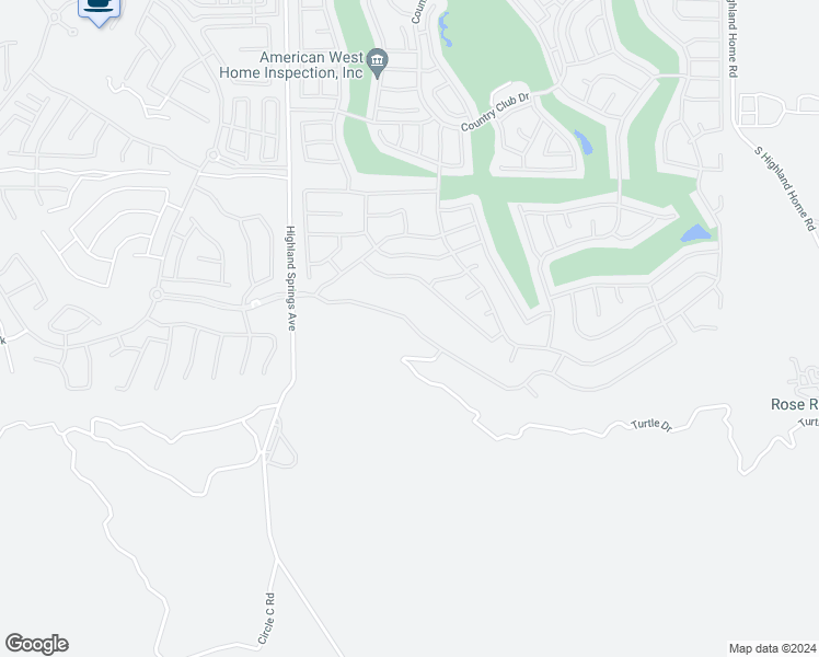 map of restaurants, bars, coffee shops, grocery stores, and more near 5427 Breckenridge Avenue in Banning