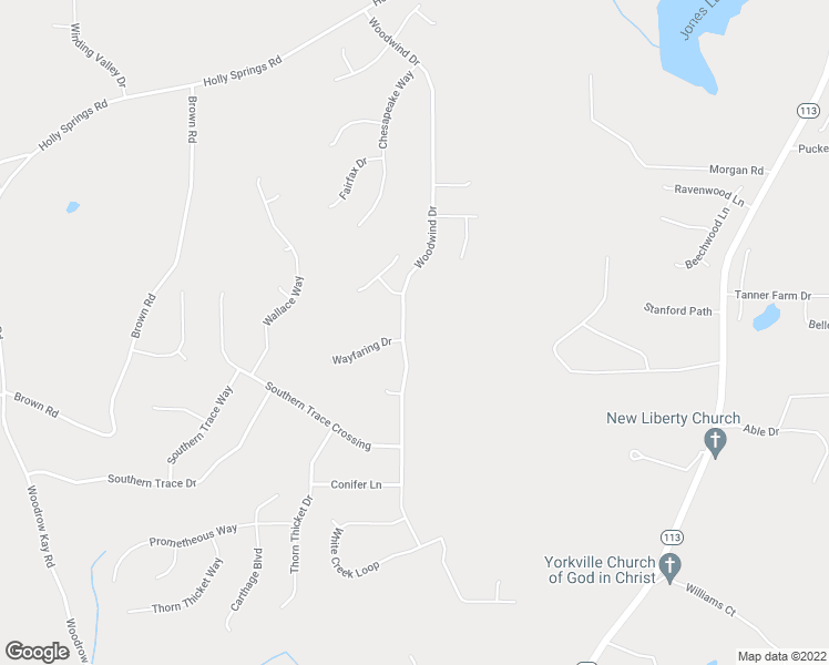 map of restaurants, bars, coffee shops, grocery stores, and more near 831 Woodwind Drive in Rockmart