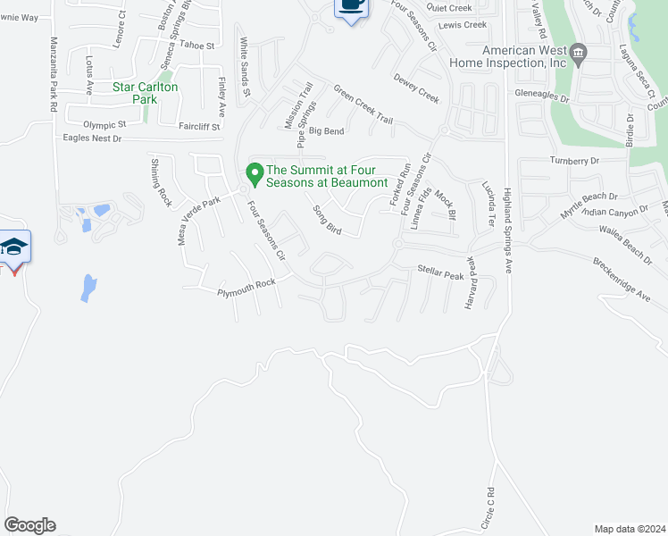 map of restaurants, bars, coffee shops, grocery stores, and more near 1546 Tattlesall in Beaumont