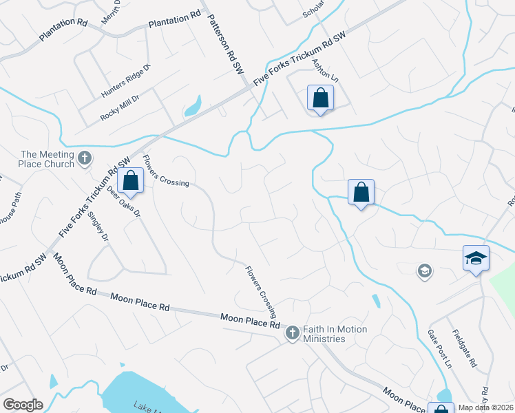 map of restaurants, bars, coffee shops, grocery stores, and more near 732 Altman Court in Lawrenceville