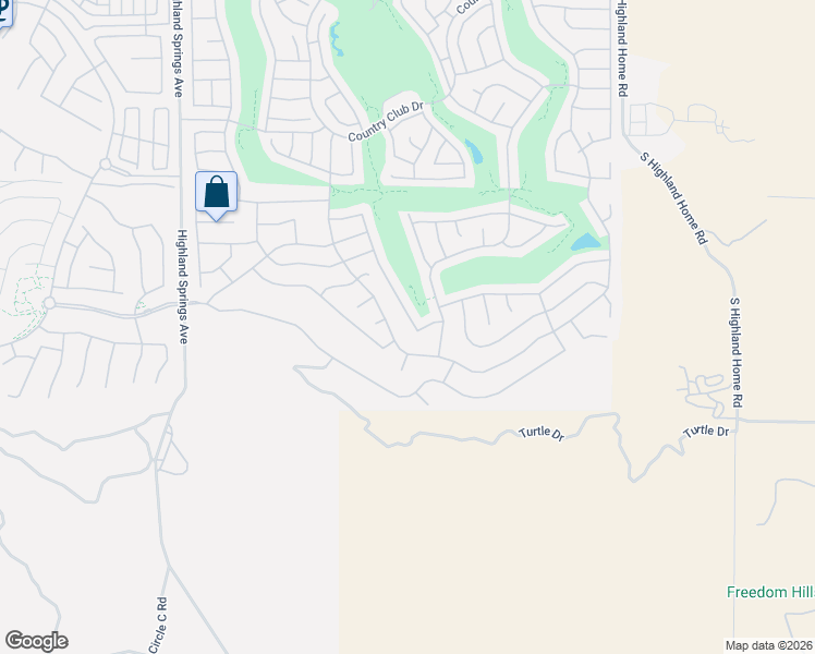 map of restaurants, bars, coffee shops, grocery stores, and more near 1841 Masters Drive in Banning