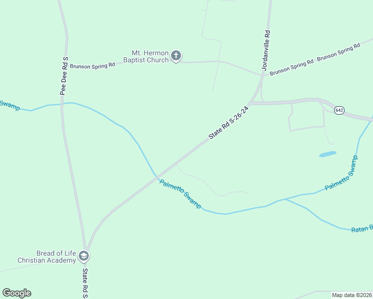 map of restaurants, bars, coffee shops, grocery stores, and more near 3560 Jordanville Road in Galivants Ferry