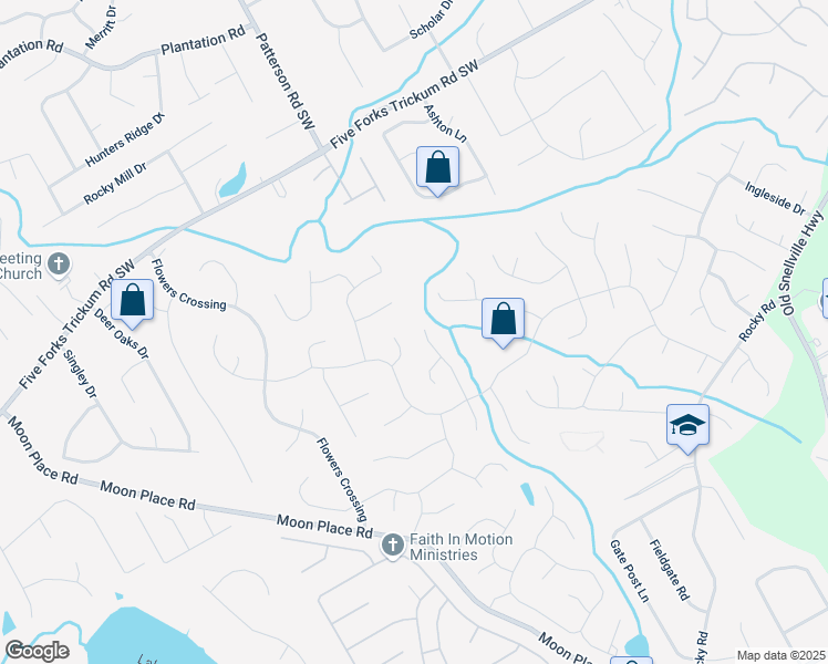 map of restaurants, bars, coffee shops, grocery stores, and more near 815 Connell Lane in Lawrenceville