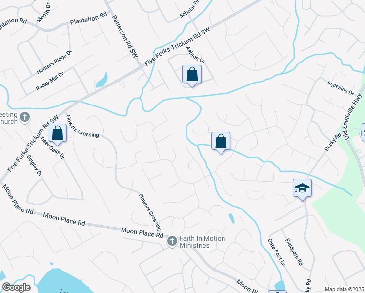 map of restaurants, bars, coffee shops, grocery stores, and more near 815 Connell Lane in Lawrenceville