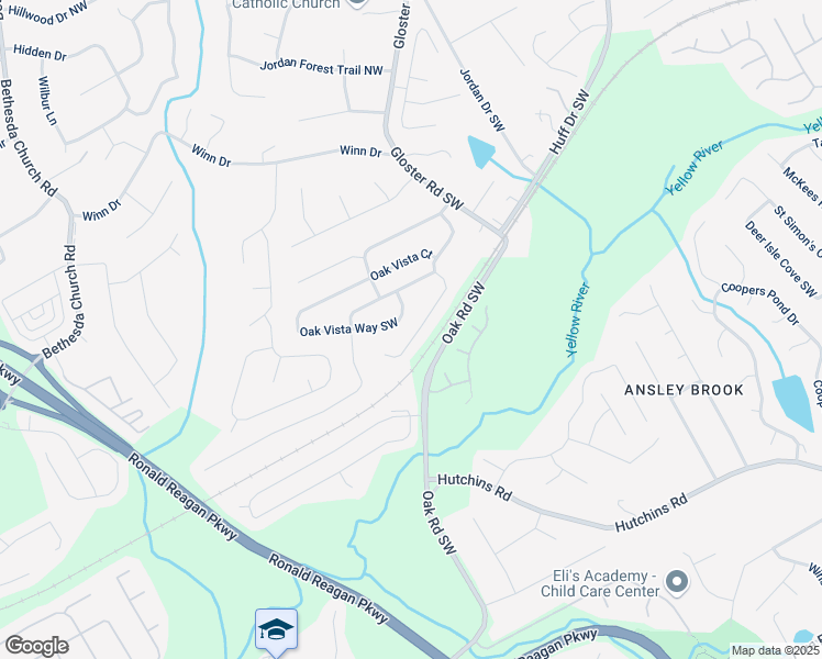 map of restaurants, bars, coffee shops, grocery stores, and more near 375 Shadetree Lane in Lawrenceville
