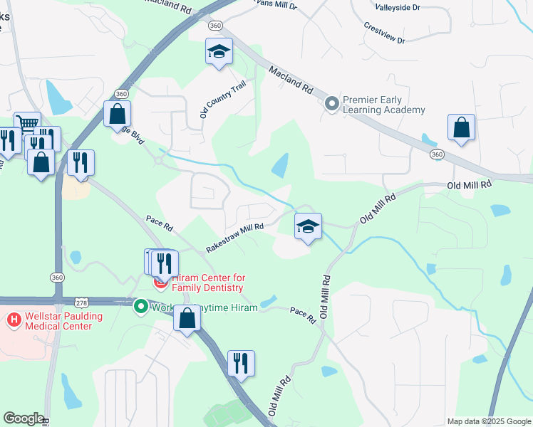 map of restaurants, bars, coffee shops, grocery stores, and more near 38 Rocky Knoll in Dallas