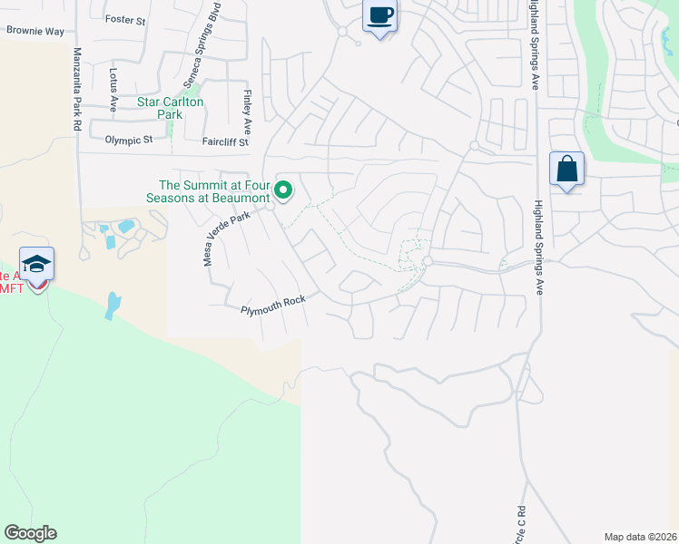map of restaurants, bars, coffee shops, grocery stores, and more near 1535 Edgebrook in Beaumont