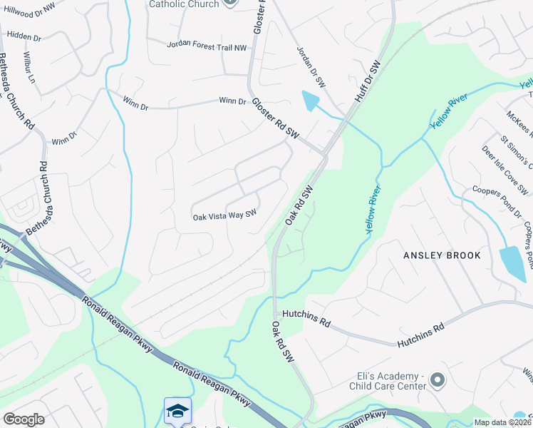 map of restaurants, bars, coffee shops, grocery stores, and more near 365 Shadetree Lane in Lawrenceville