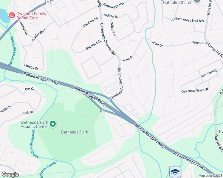 map of restaurants, bars, coffee shops, grocery stores, and more near 3320 Reagan Way in Lawrenceville