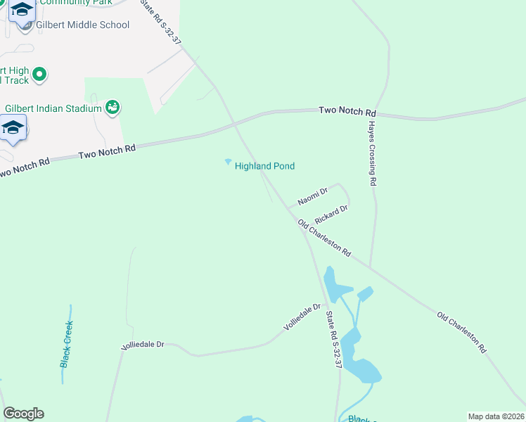 map of restaurants, bars, coffee shops, grocery stores, and more near 126 Regal Court in Gilbert