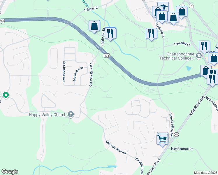 map of restaurants, bars, coffee shops, grocery stores, and more near 101 Saint Charles Avenue in Dallas