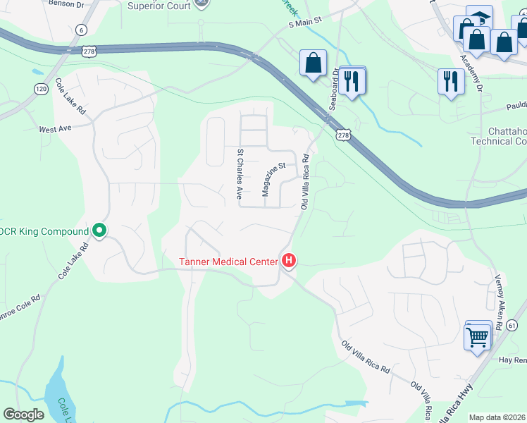 map of restaurants, bars, coffee shops, grocery stores, and more near 133 Magazine Street in Dallas