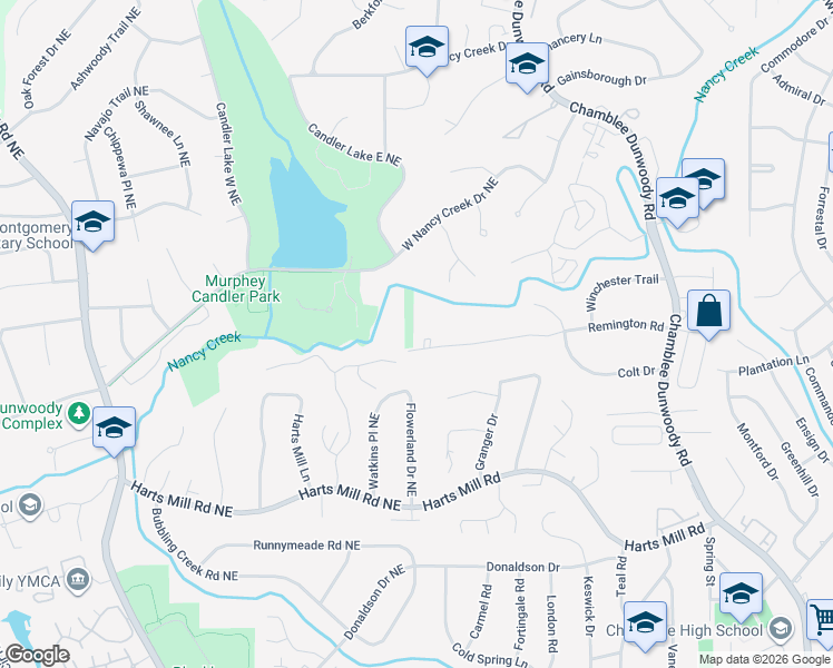 map of restaurants, bars, coffee shops, grocery stores, and more near 1680 Remington Road in Chamblee