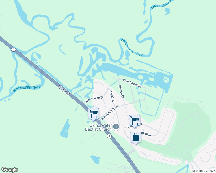 map of restaurants, bars, coffee shops, grocery stores, and more near 280 Riverhaven Drive in Longs