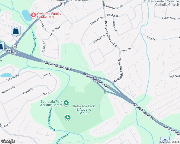 map of restaurants, bars, coffee shops, grocery stores, and more near 3298 Sir Gregory Manor Northwest in Lawrenceville
