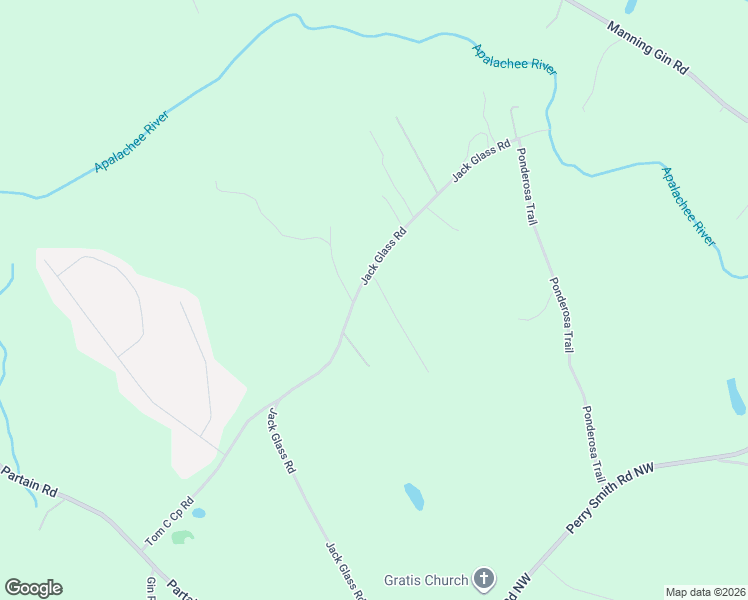 map of restaurants, bars, coffee shops, grocery stores, and more near 3207 Jack Glass Road in Monroe