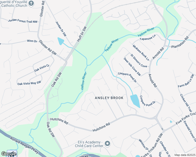 map of restaurants, bars, coffee shops, grocery stores, and more near 2669 Crystal Lane in Lawrenceville