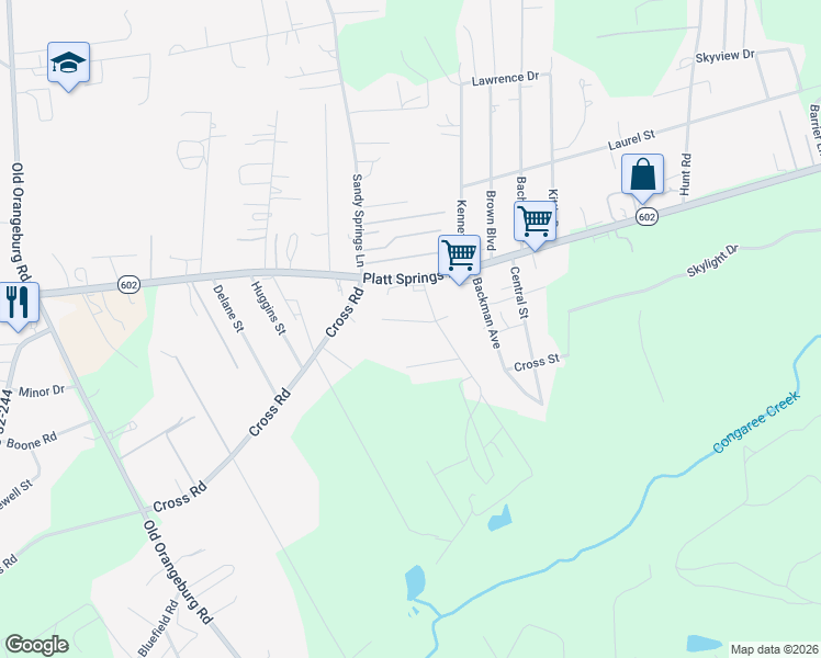 map of restaurants, bars, coffee shops, grocery stores, and more near 109 Howard Street in Lexington
