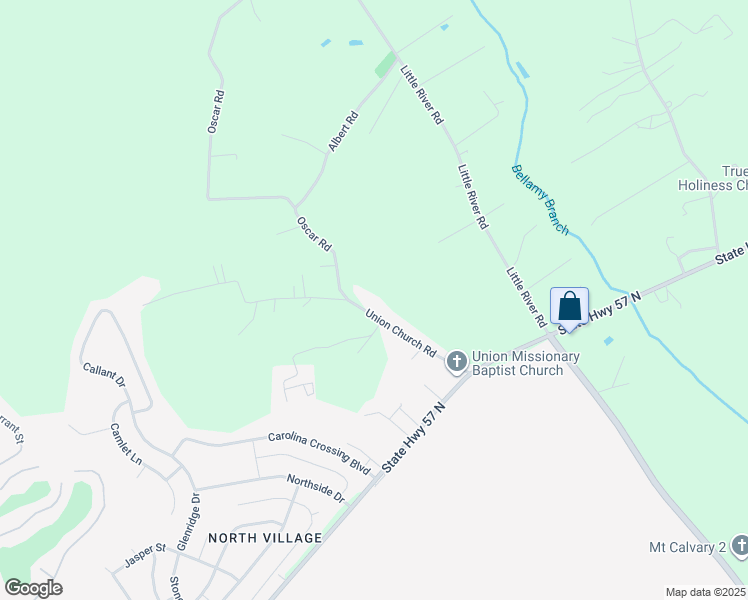 map of restaurants, bars, coffee shops, grocery stores, and more near 2241 Union Church Road in Little River