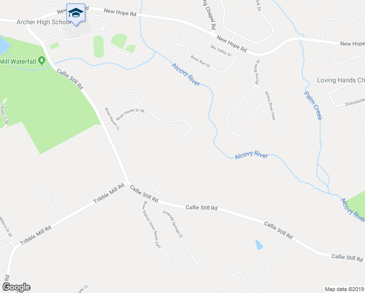 map of restaurants, bars, coffee shops, grocery stores, and more near 1498 Rocky River Drive in Lawrenceville