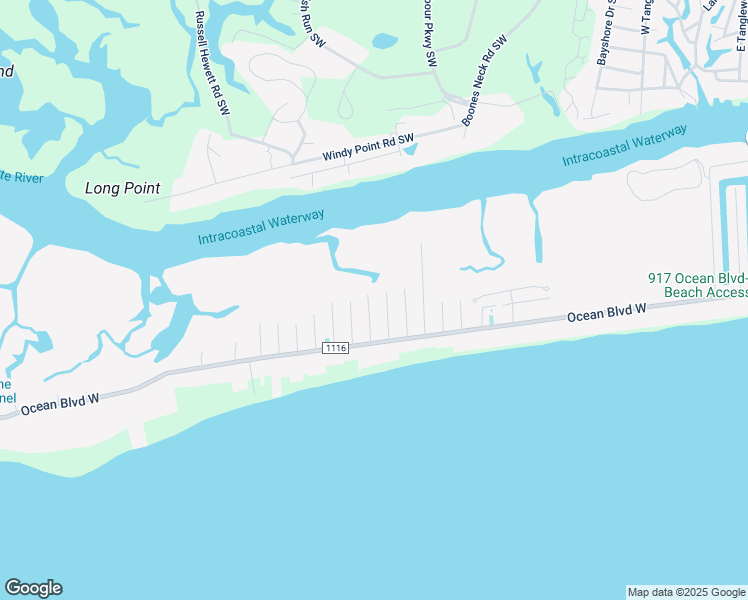 map of restaurants, bars, coffee shops, grocery stores, and more near 122 Marsh Walk in Holden Beach