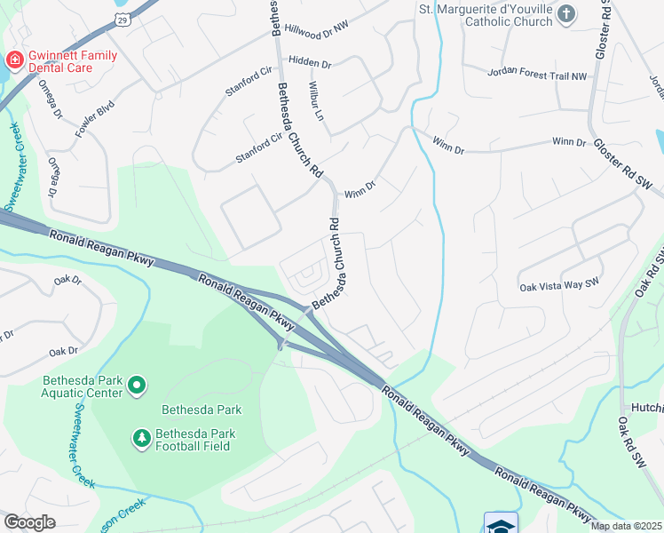 map of restaurants, bars, coffee shops, grocery stores, and more near 3777 Hidden Valley Circle in Lawrenceville
