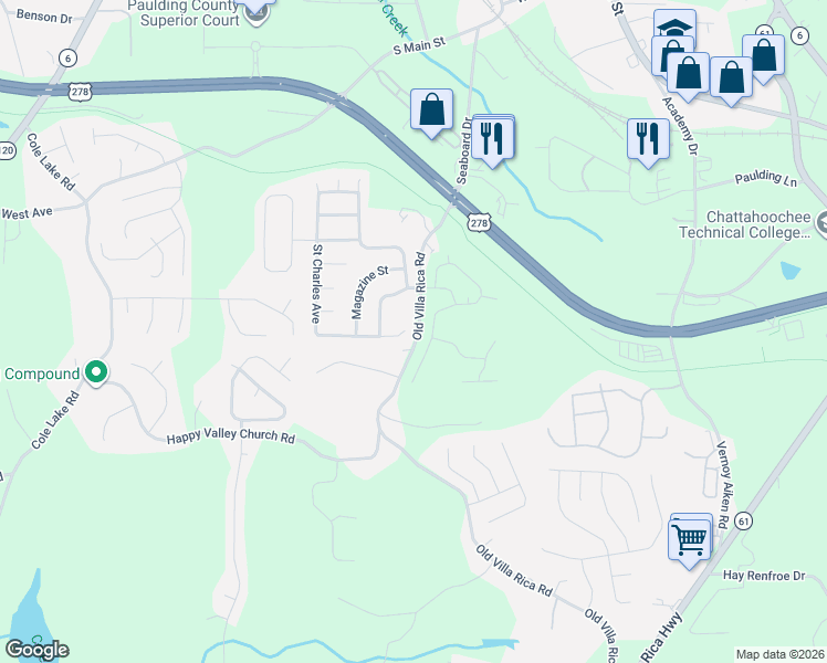 map of restaurants, bars, coffee shops, grocery stores, and more near 101 Saint Charles Avenue in Dallas