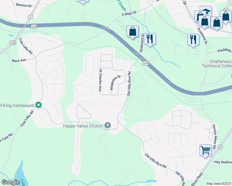 map of restaurants, bars, coffee shops, grocery stores, and more near 200 Saint Charles Avenue in Dallas