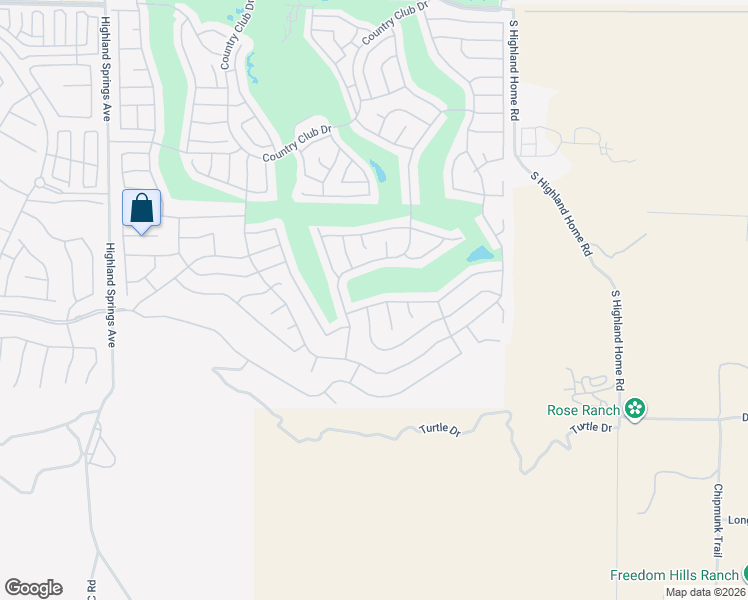 map of restaurants, bars, coffee shops, grocery stores, and more near 5098 Singing Hills Drive in Banning