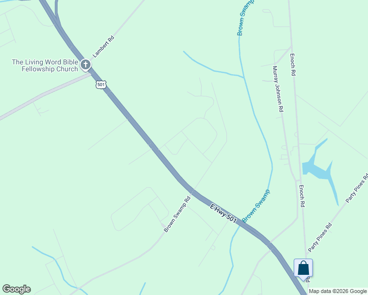 map of restaurants, bars, coffee shops, grocery stores, and more near 87200 Church Street in Conway