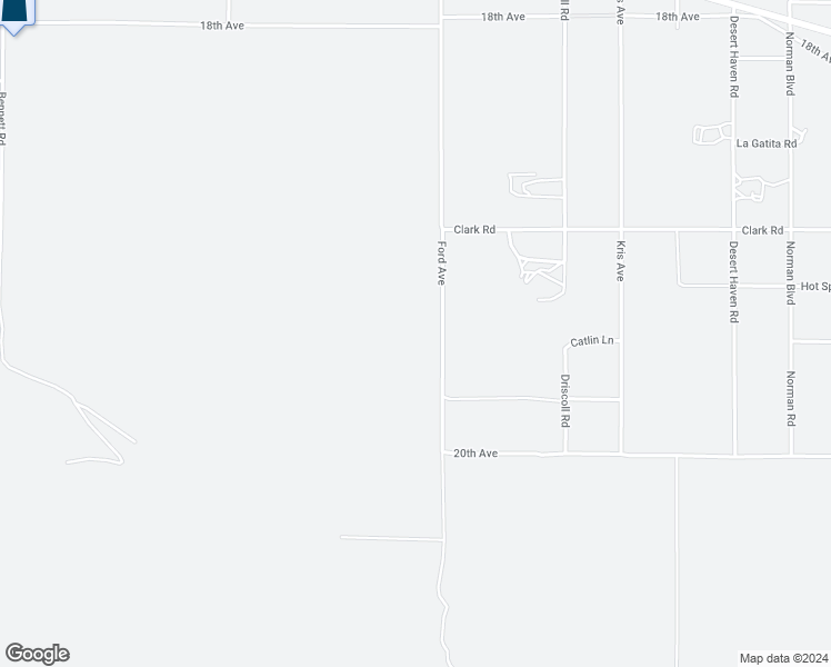 map of restaurants, bars, coffee shops, grocery stores, and more near 19325 Ford Avenue in Desert Hot Springs