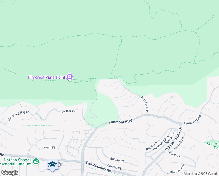 map of restaurants, bars, coffee shops, grocery stores, and more near 3710 Blue Gum Drive in Yorba Linda