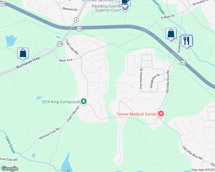 map of restaurants, bars, coffee shops, grocery stores, and more near 103 Autumn Brooke Trail in Dallas