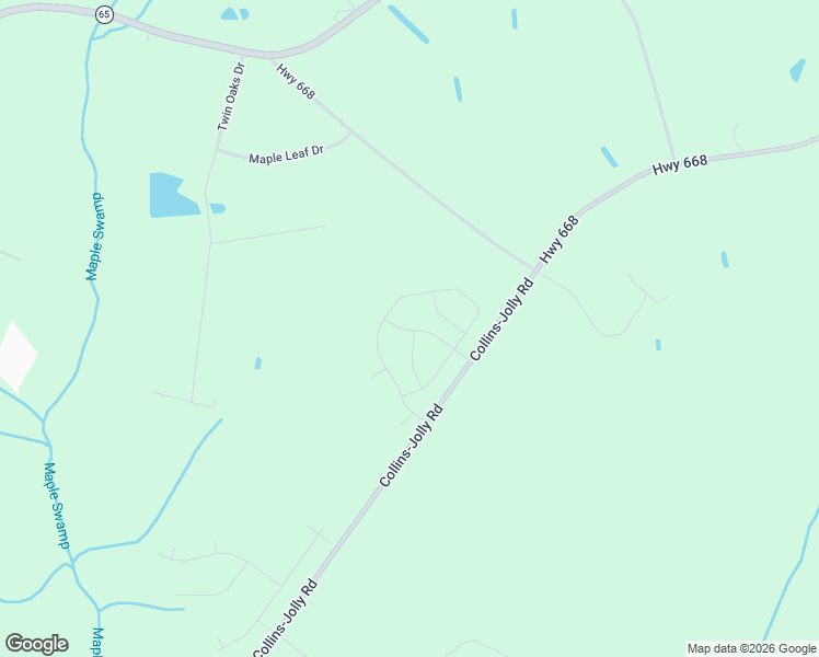 map of restaurants, bars, coffee shops, grocery stores, and more near Collins-Jolly Road in Conway