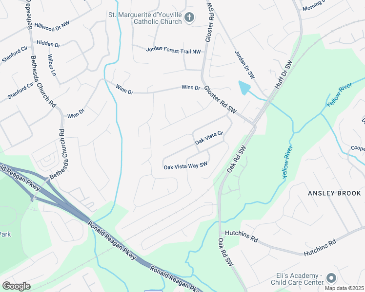 map of restaurants, bars, coffee shops, grocery stores, and more near 2919 Maple Walk Court Southwest in Lawrenceville