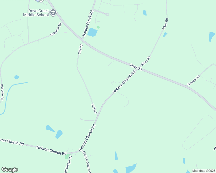 map of restaurants, bars, coffee shops, grocery stores, and more near 1100 Hebron Church Road in Statham