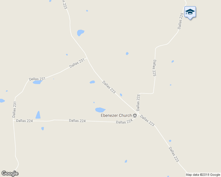 map of restaurants, bars, coffee shops, grocery stores, and more near 318 Dallas 223 in Sparkman