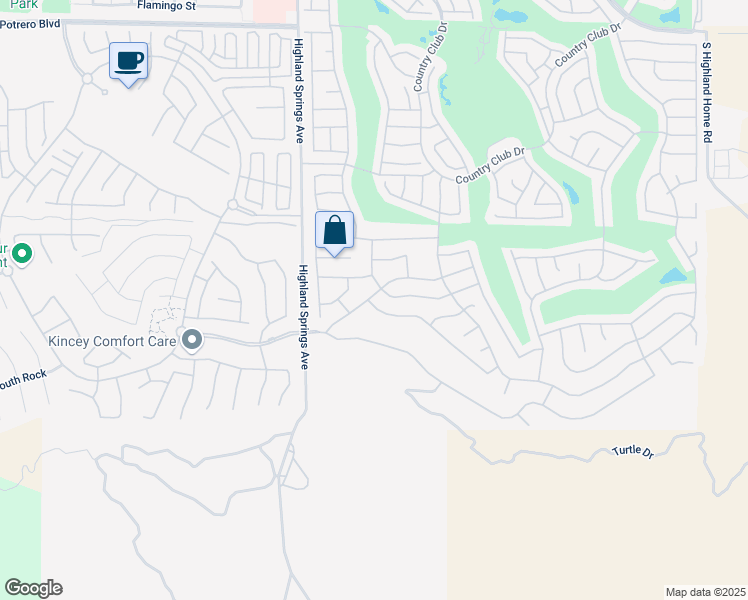 map of restaurants, bars, coffee shops, grocery stores, and more near 2275 Wailea Beach Drive in Banning