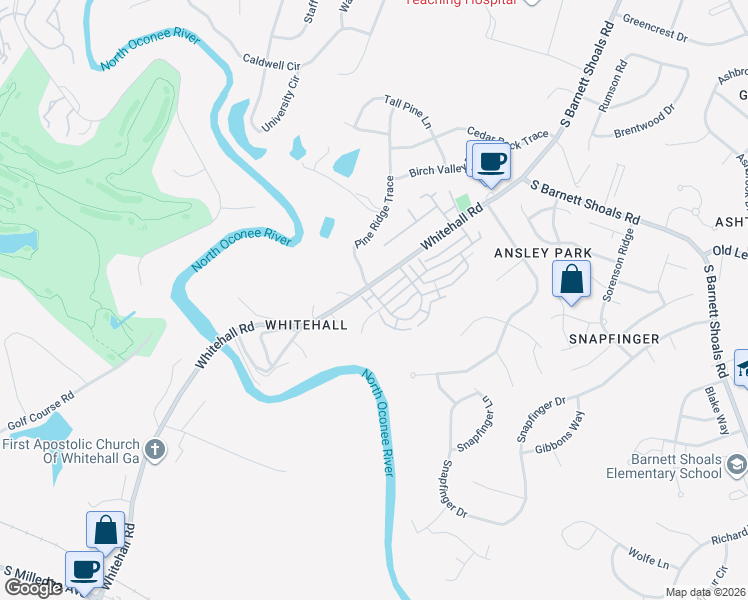 map of restaurants, bars, coffee shops, grocery stores, and more near in Athens