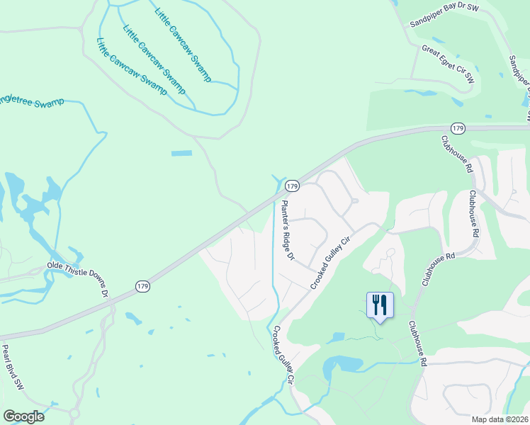 map of restaurants, bars, coffee shops, grocery stores, and more near 8250 Old Georgetown Road Southwest in Sunset Beach