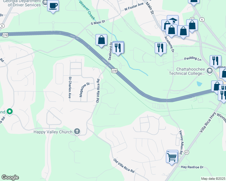 map of restaurants, bars, coffee shops, grocery stores, and more near 588 Seaboard Avenue in Dallas