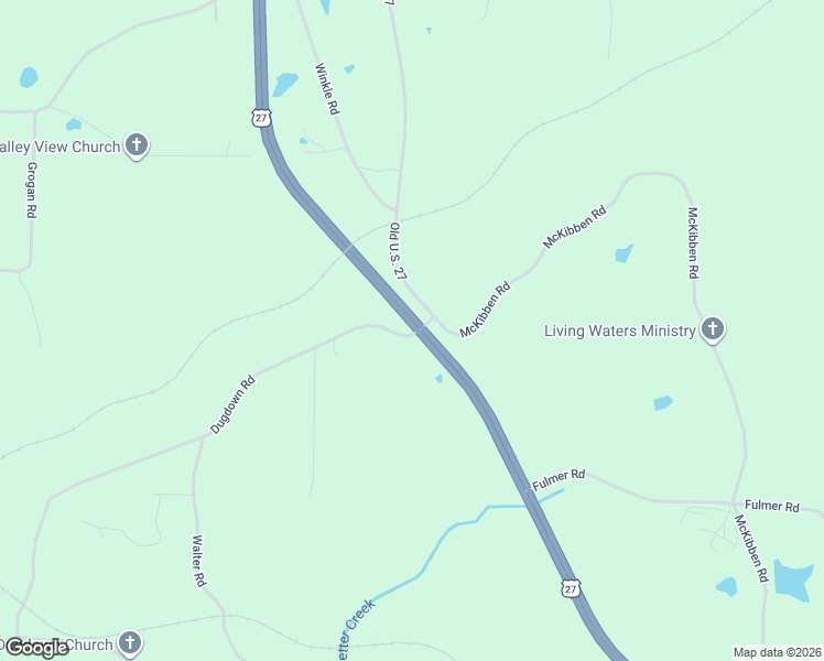 map of restaurants, bars, coffee shops, grocery stores, and more near 68 Dugdown Road in Buchanan